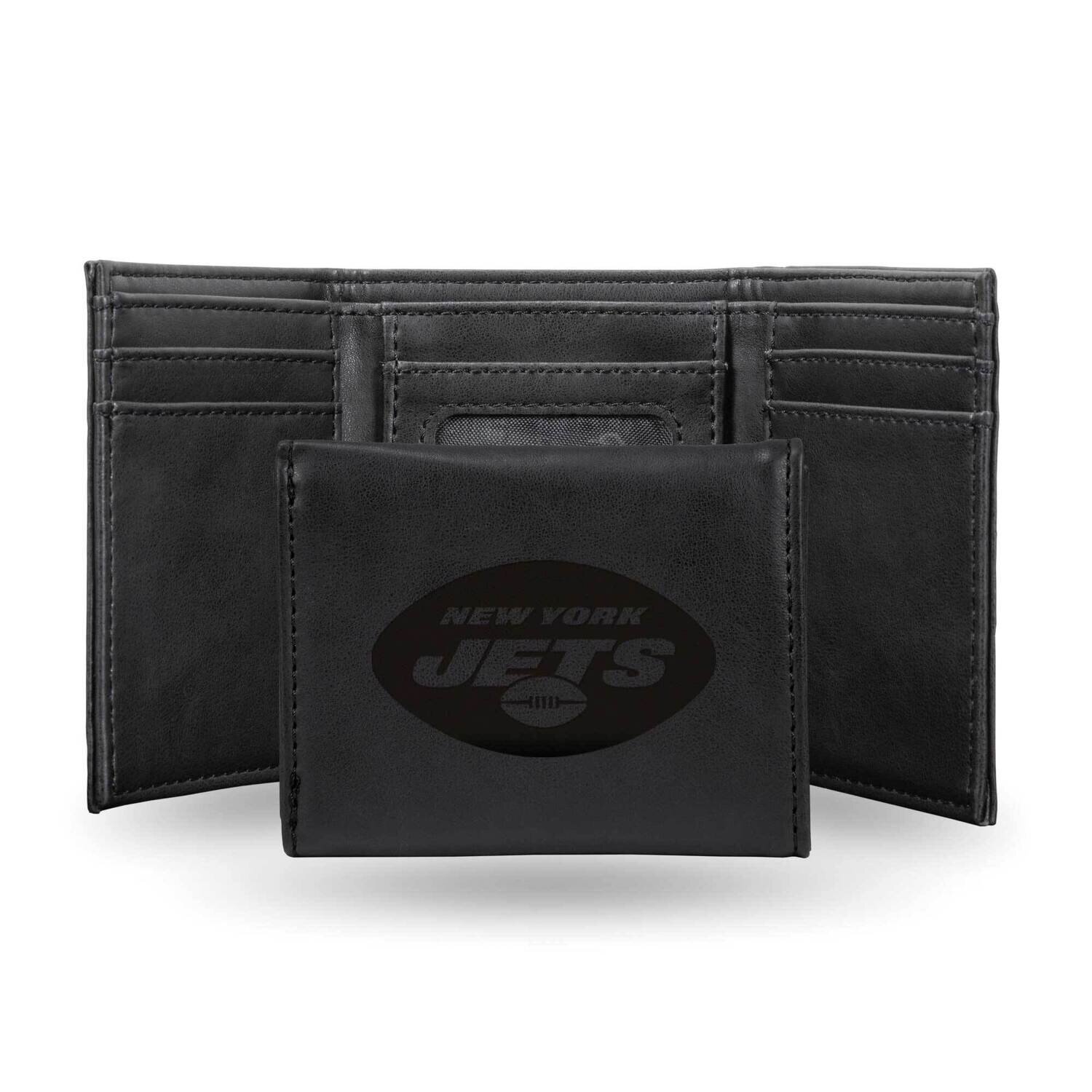 NFL New York Jets Black Faux Leather Trifold Wallet GC7790, MPN: GC7790, 767345604460