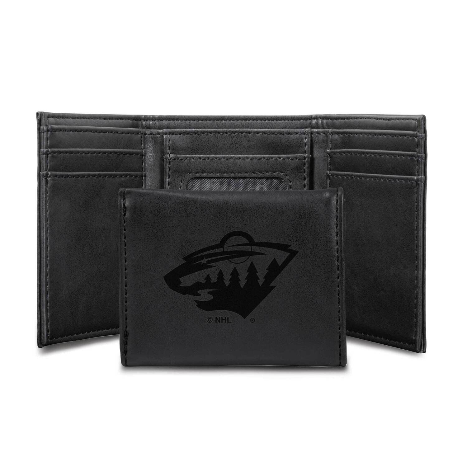 NHL Minnesota Wild Black Faux Leather Trifold Wallet GC7836, MPN: GC7836, 767345901651