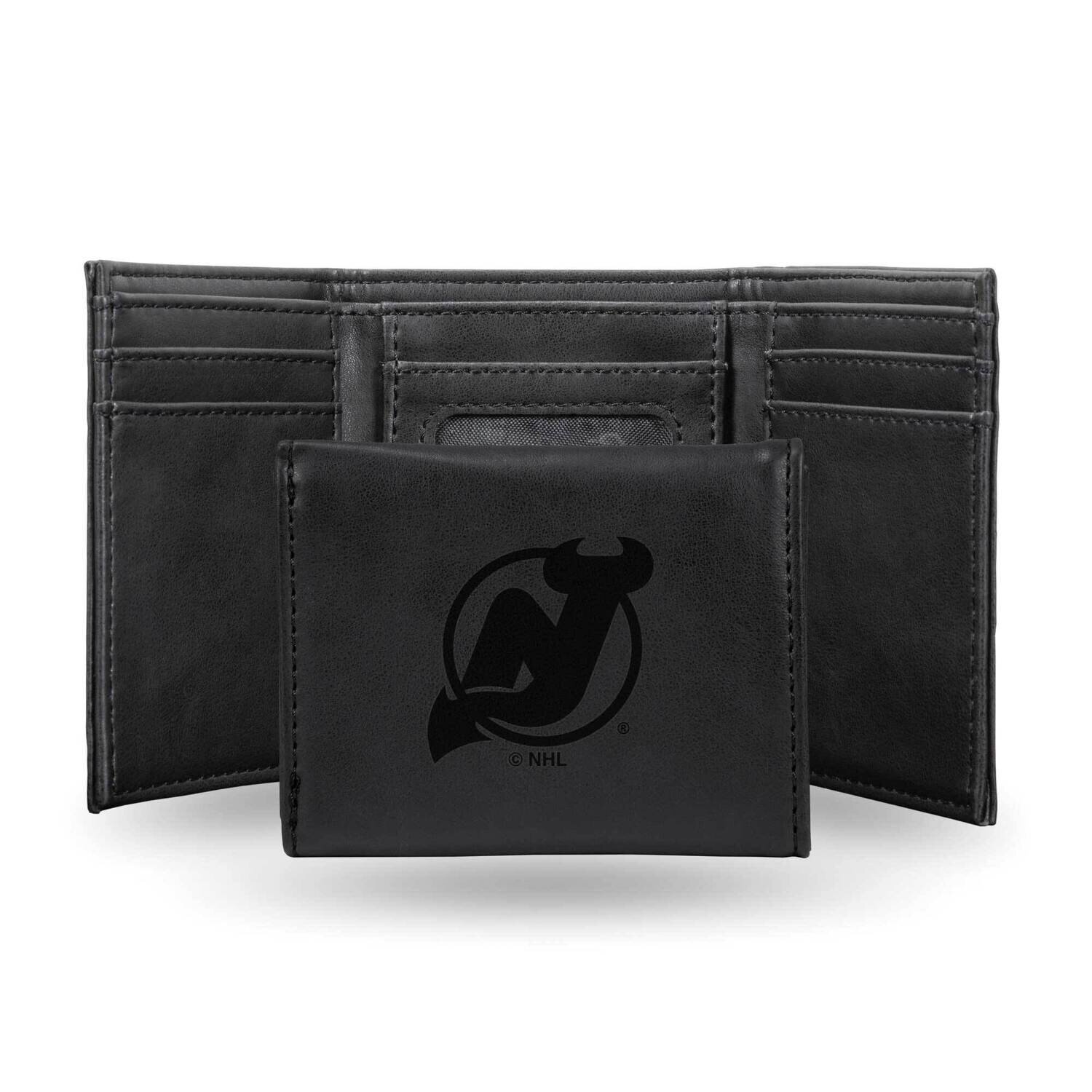 NHL New Jersey Devils Black Faux Leather Trifold Wallet GC7842, MPN: GC7842, 767345901392