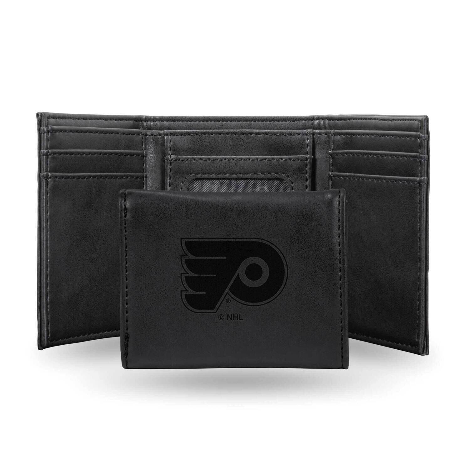 NHL Philadelphia Flyers Black Faux Leather Trifold Wallet GC7850, MPN: GC7850, 767345901217