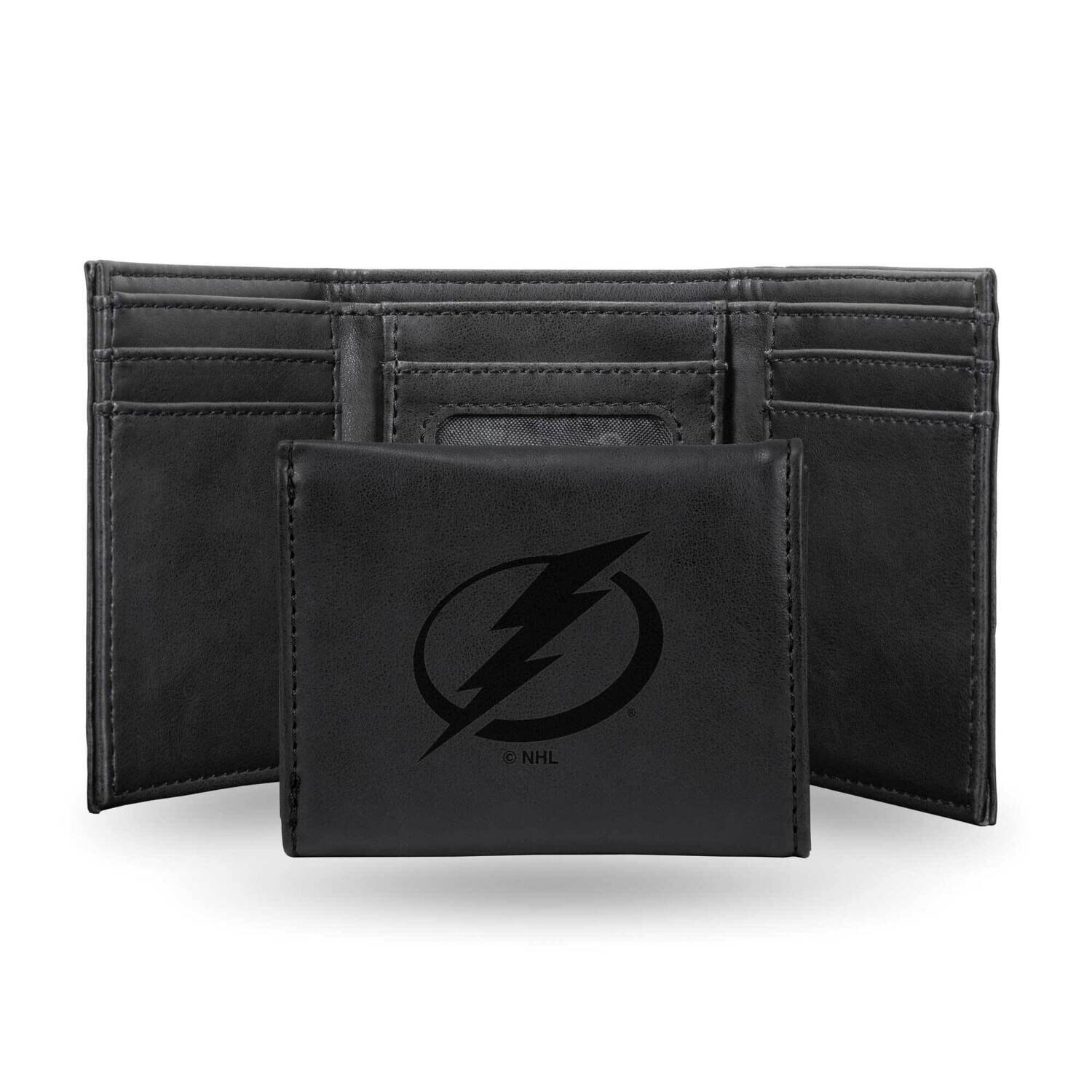 NHL Tampa Bay Lightning Black Faux Leather Trifold Wallet GC7858, MPN: GC7858, 767345901538