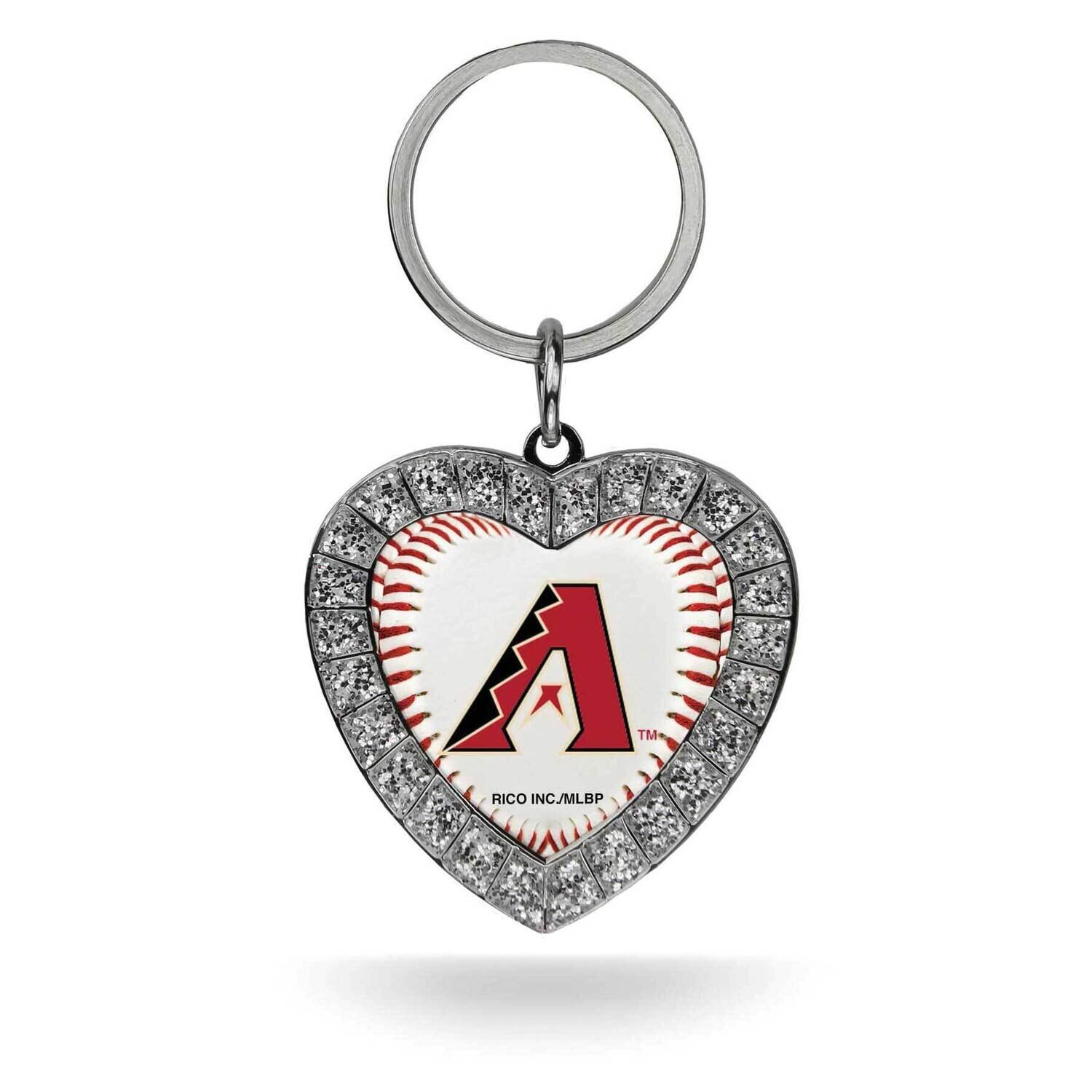 MLB Arizona Diamondbacks Rhinestone Heart Key Ring GC7870