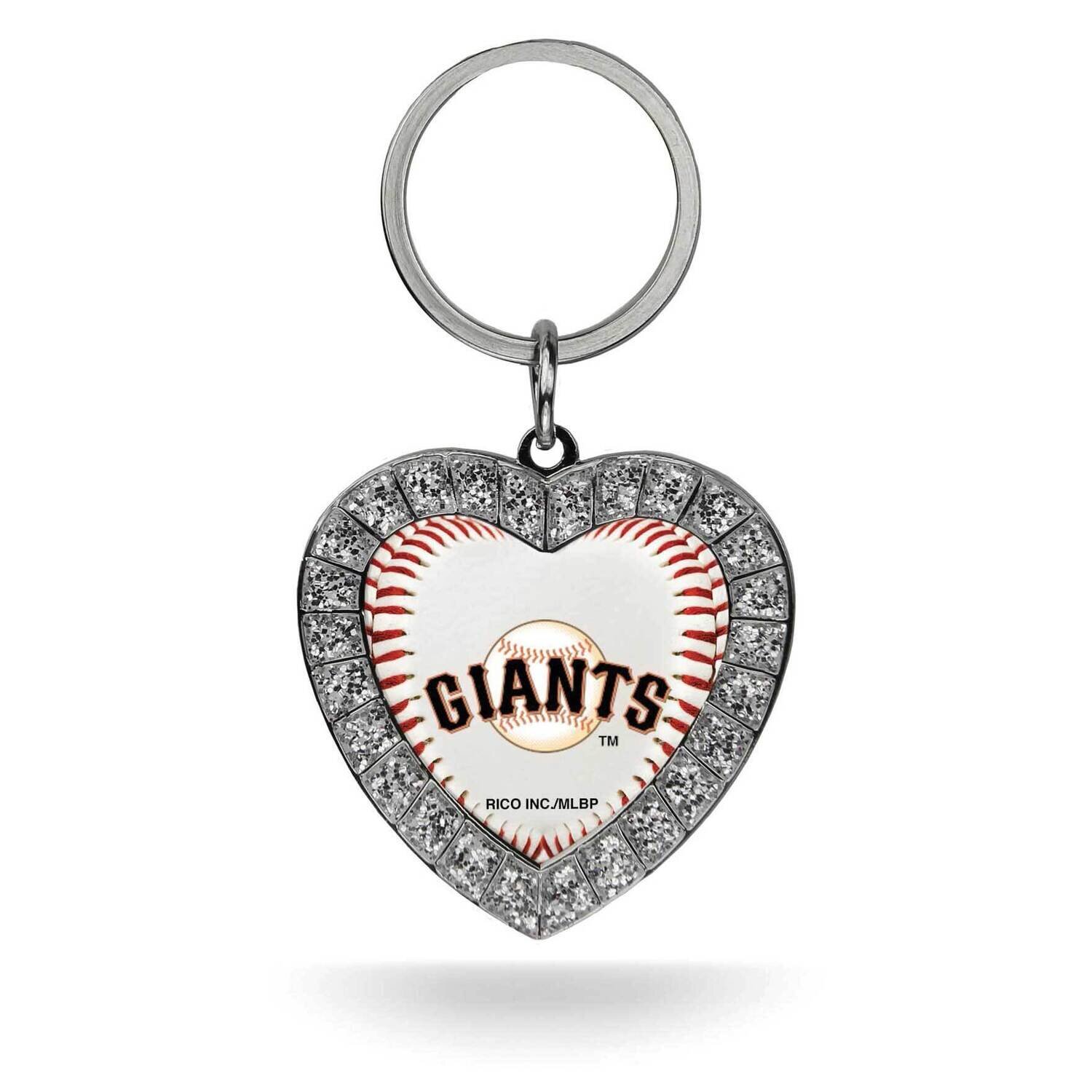 MLB San Francisco Giants Rhinestone Heart Key Ring GC7893, MPN: GC7893, 94746940225