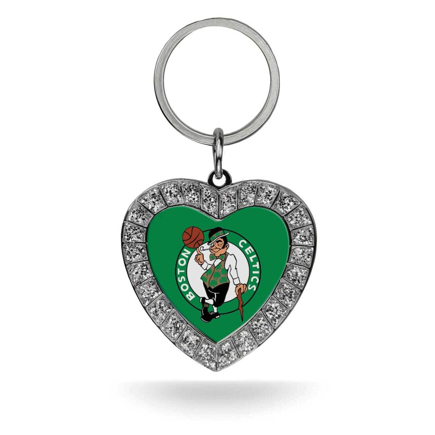 NBA Boston Celtics Rhinestone Heart Key Ring GC7901