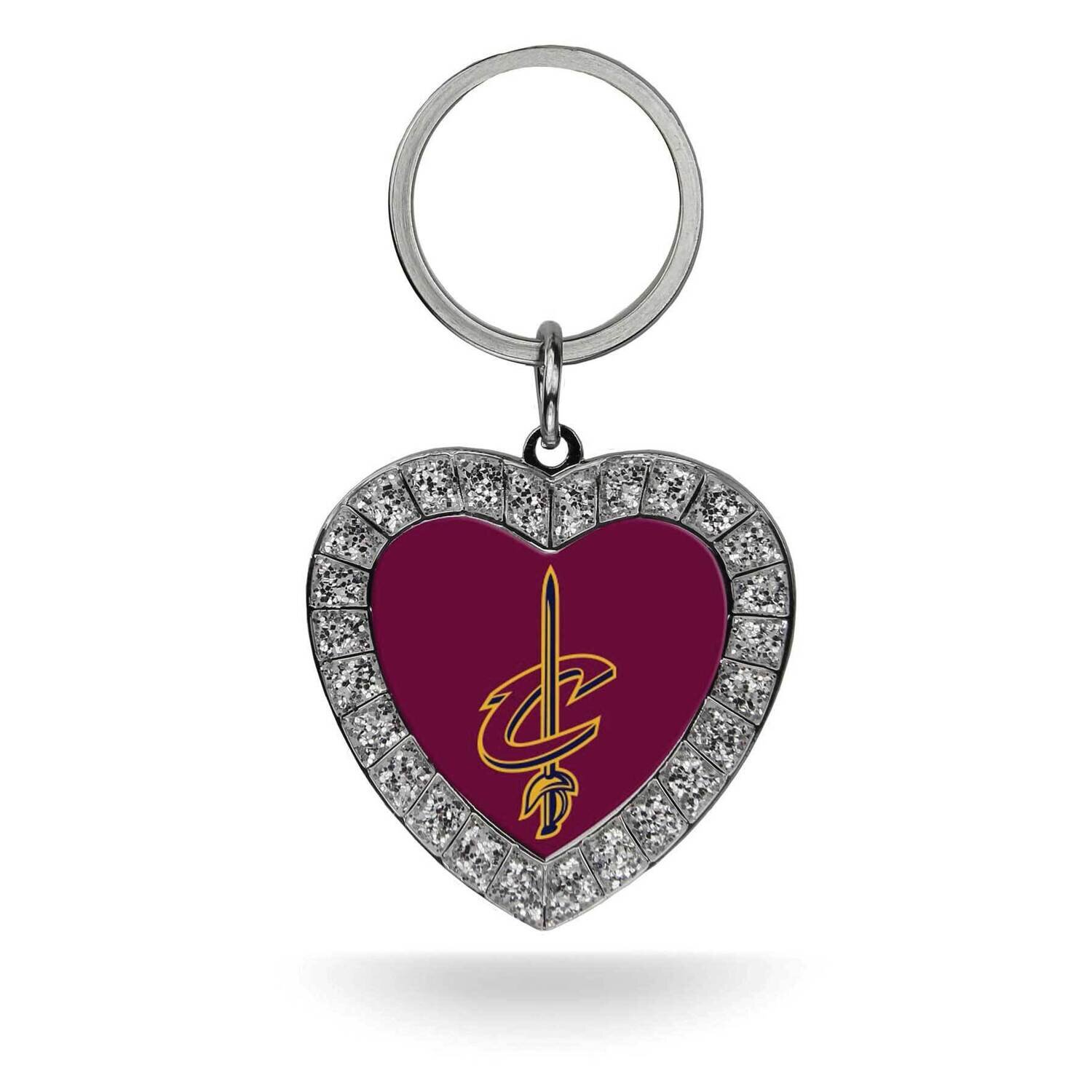 NBA Cleveland Cavaliers Rhinestone Heart Key Ring GC7905