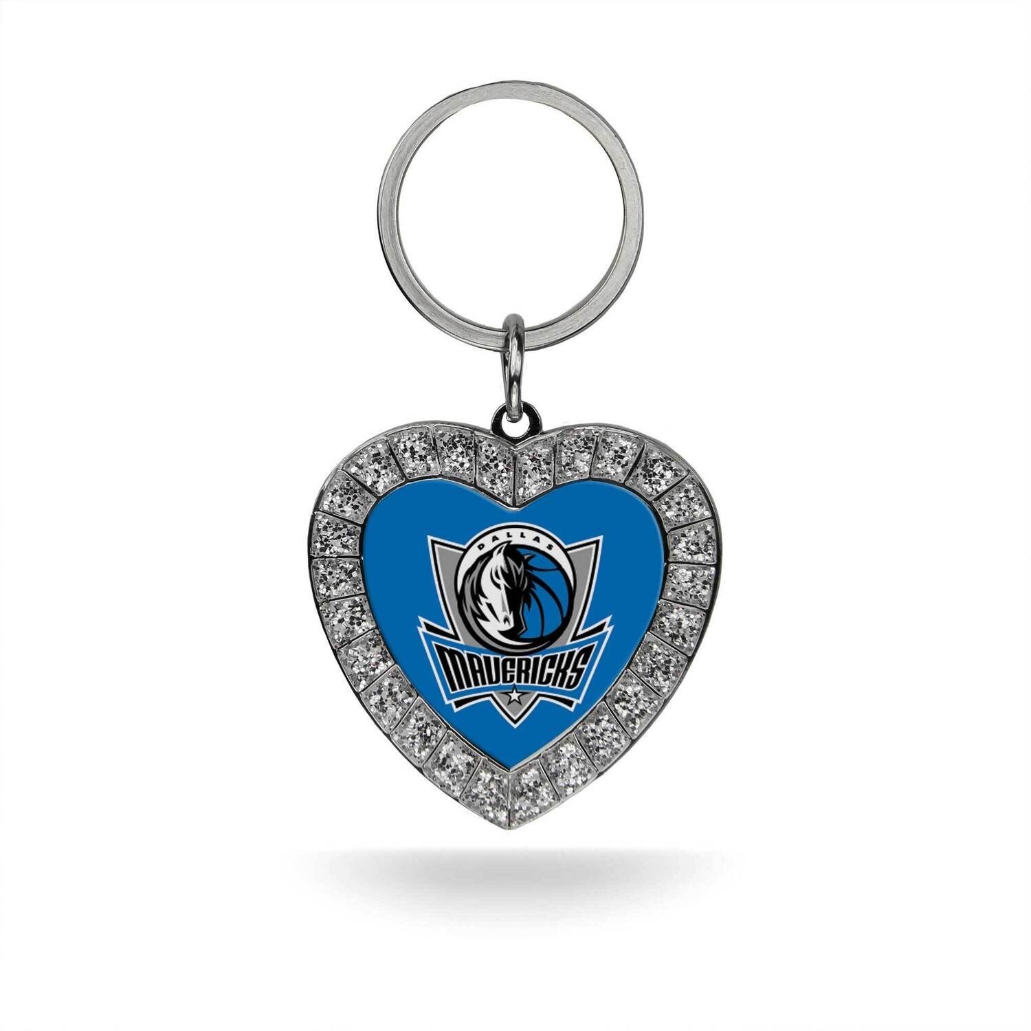 NBA Dallas Mavericks Rhinestone Heart Key Ring GC7906