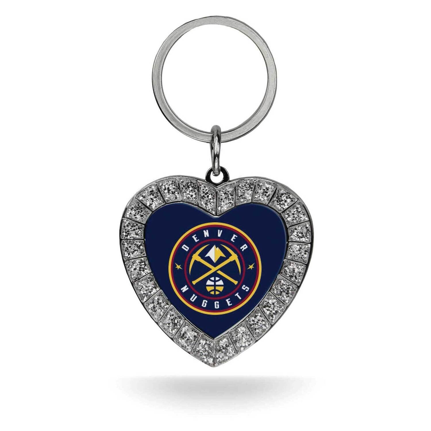 NBA Denver Nuggets Rhinestone Heart Key Ring GC7907, MPN: GC7907, 767345467072