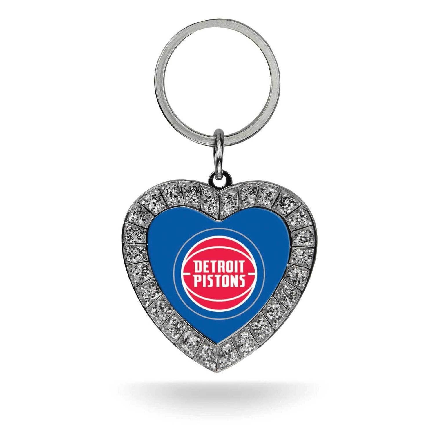 NBA Detroit Pistons Rhinestone Heart Key Ring GC7908, MPN: GC7908, 767345428745