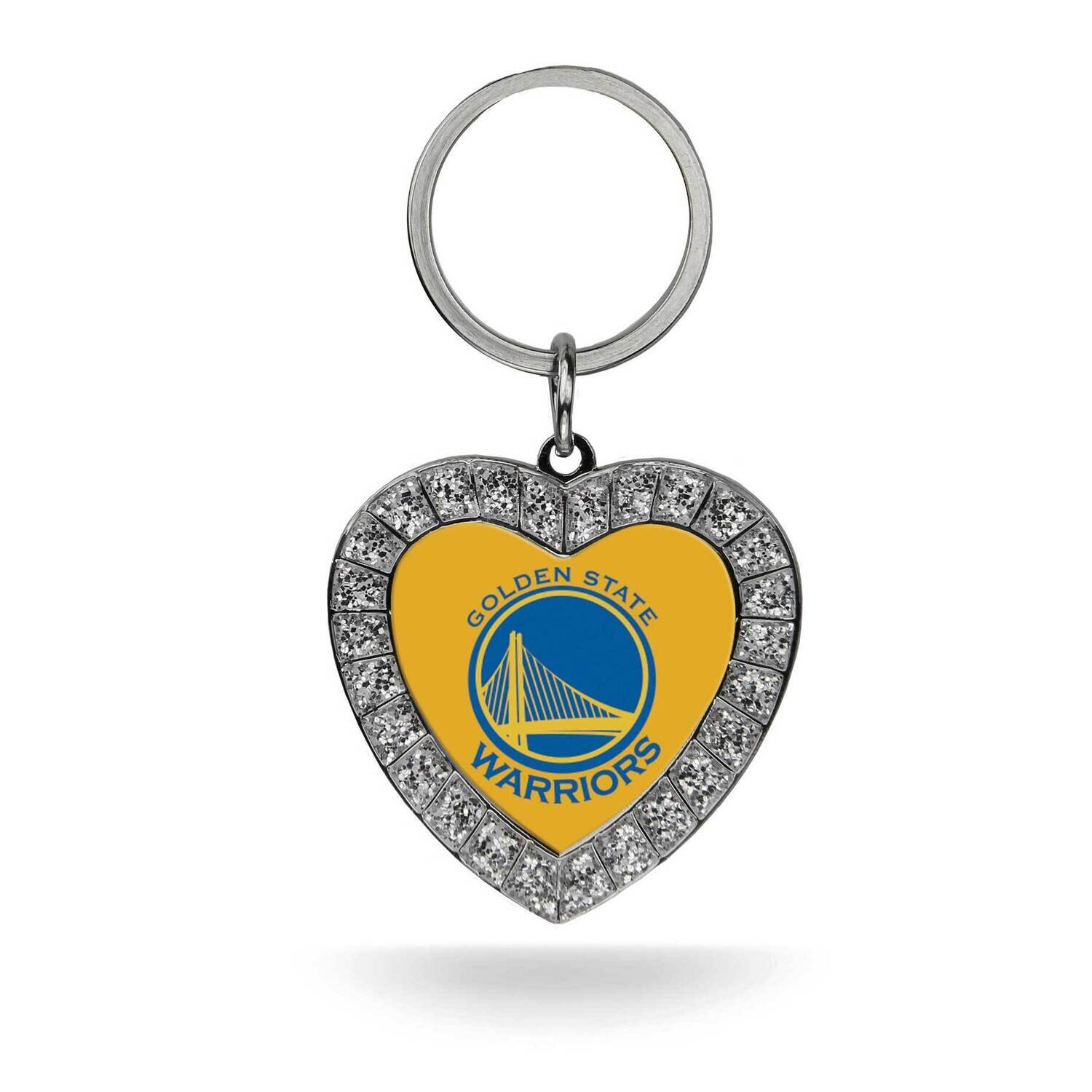 NBA Golden State Warriors Rhinestone Heart Key Ring GC7909