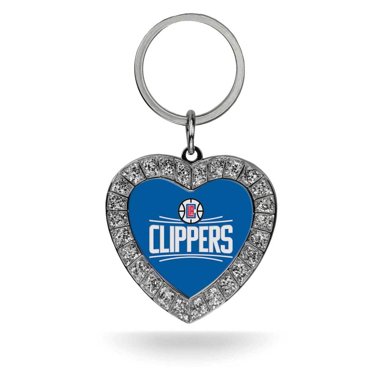 NBA LA Clippers Rhinestone Heart Key Ring GC7912