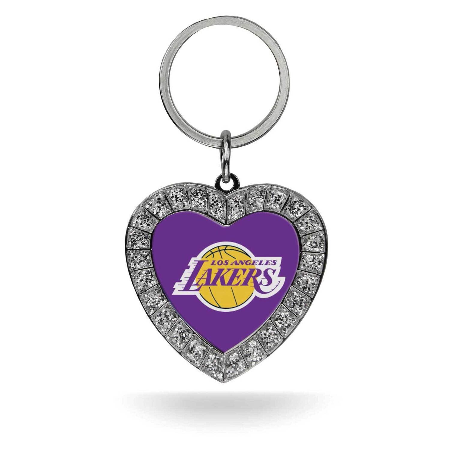NBA LA Lakers Rhinestone Heart Key Ring GC7913
