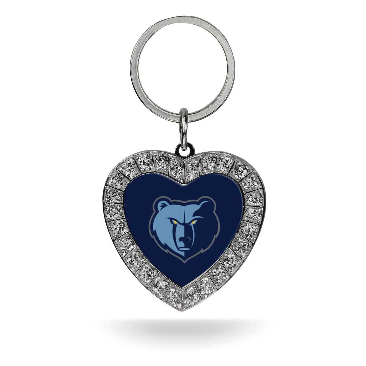 NBA Memphis Grizzlies Rhinestone Heart Key Ring GC7914