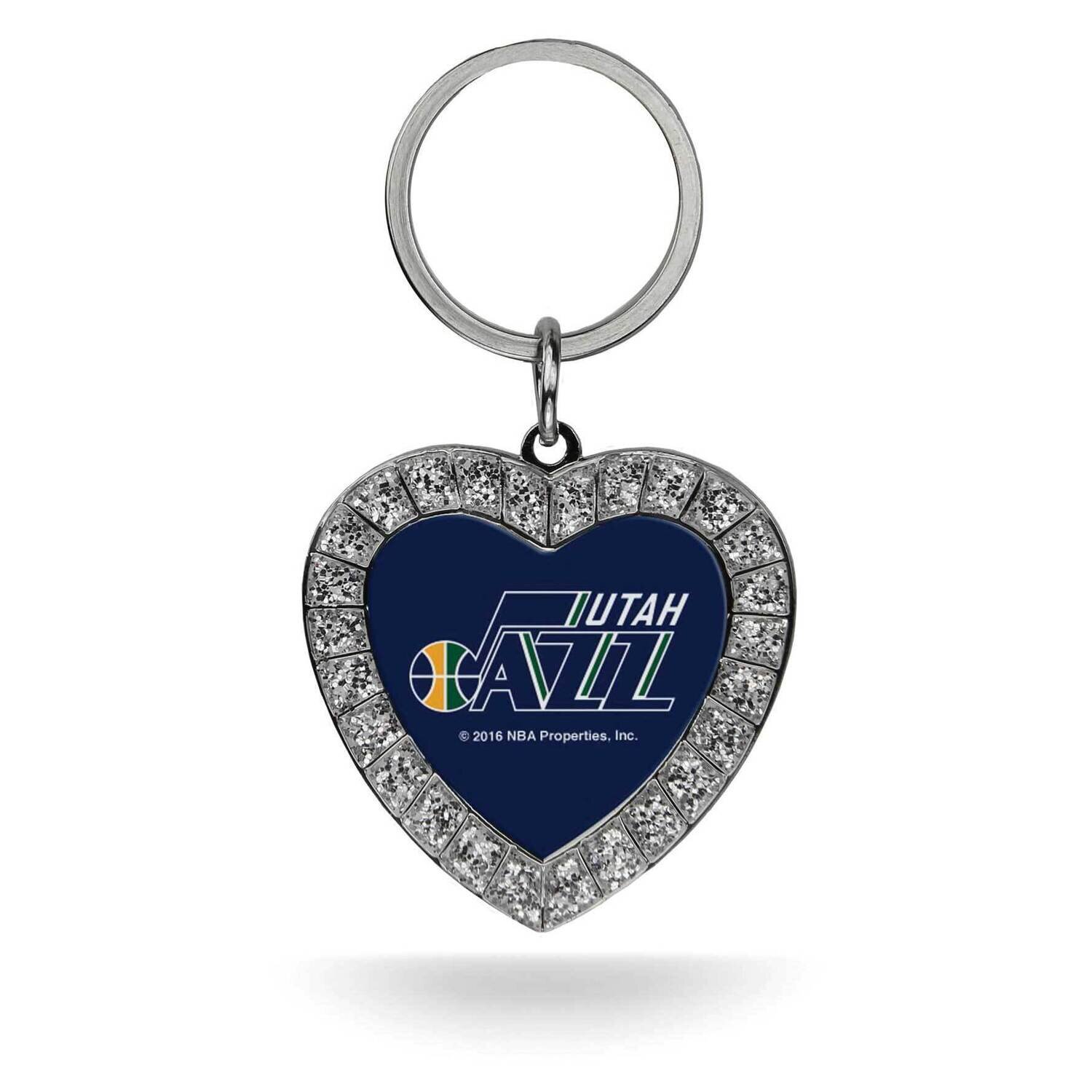 NBA Utah Jazz Rhinestone Heart Key Ring GC7928, MPN: GC7928, 767345296481