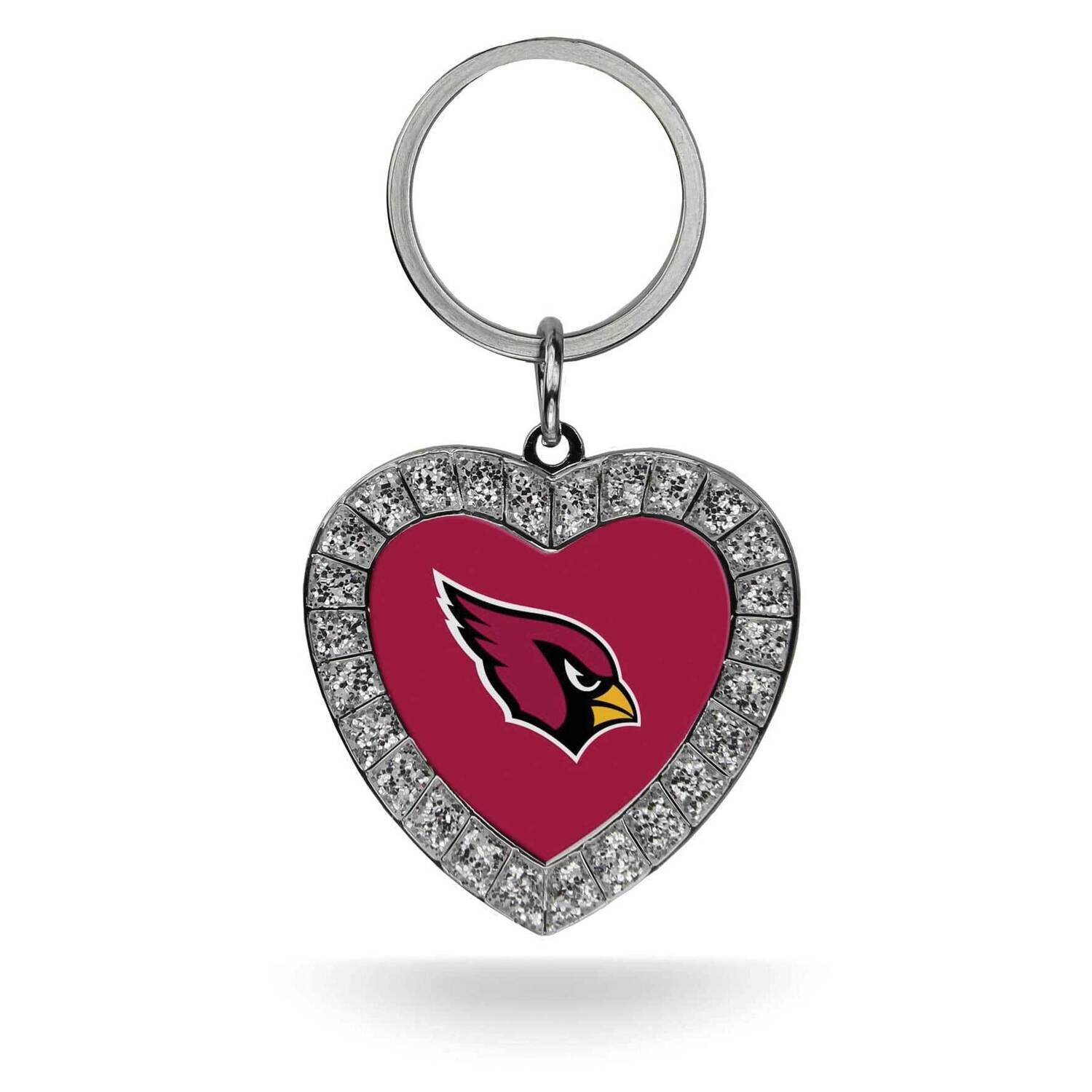 NFL Arizona Cardinals Rhinestone Heart Key Ring GC7930