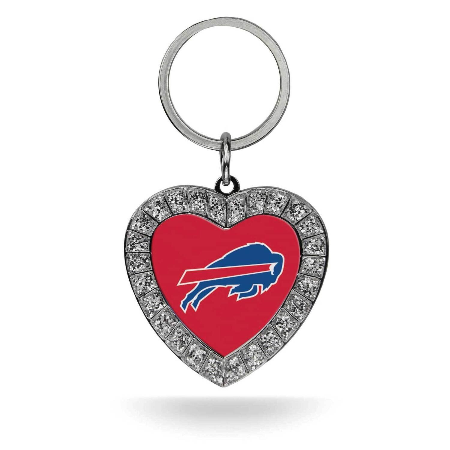 NFL Buffalo Bills Rhinestone Heart Key Ring GC7933, MPN: GC7933, 94746940126