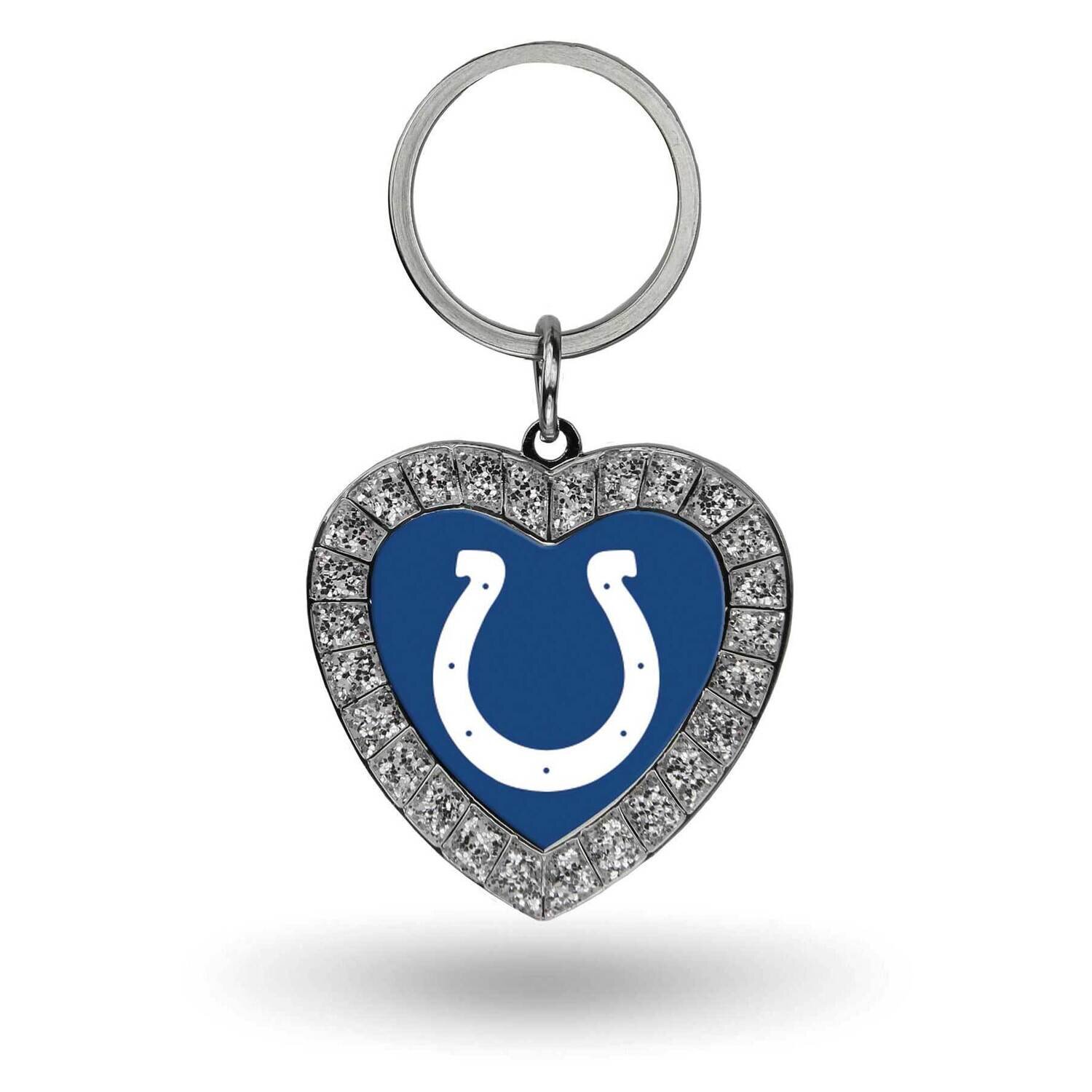 NFL Indianapolis Colts Rhinestone Heart Key Chain GC7943
