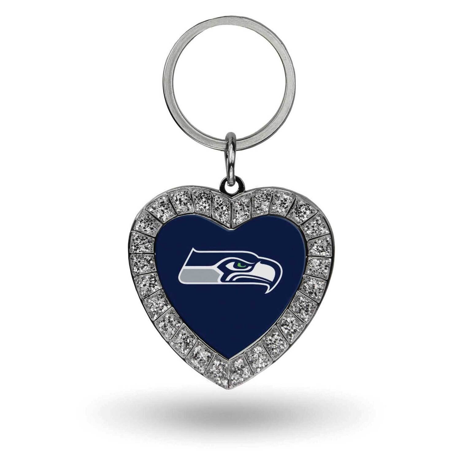 NFL Seattle Seahawks Rhinestone Heart Key Ring GC7958, MPN: GC7958, 94746940324