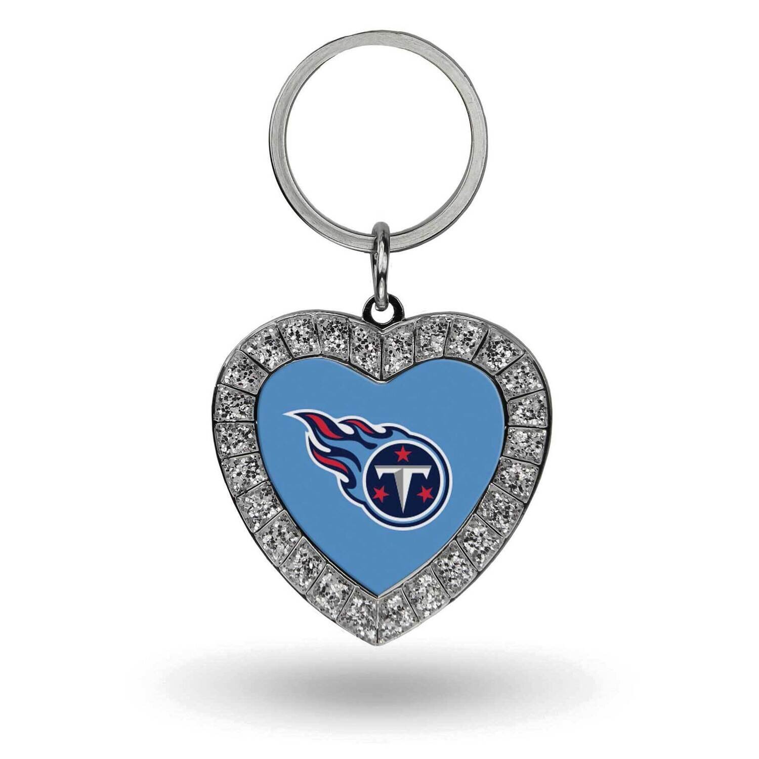 Rico Tennessee Titans Bling Rhinestone Heart Keychain