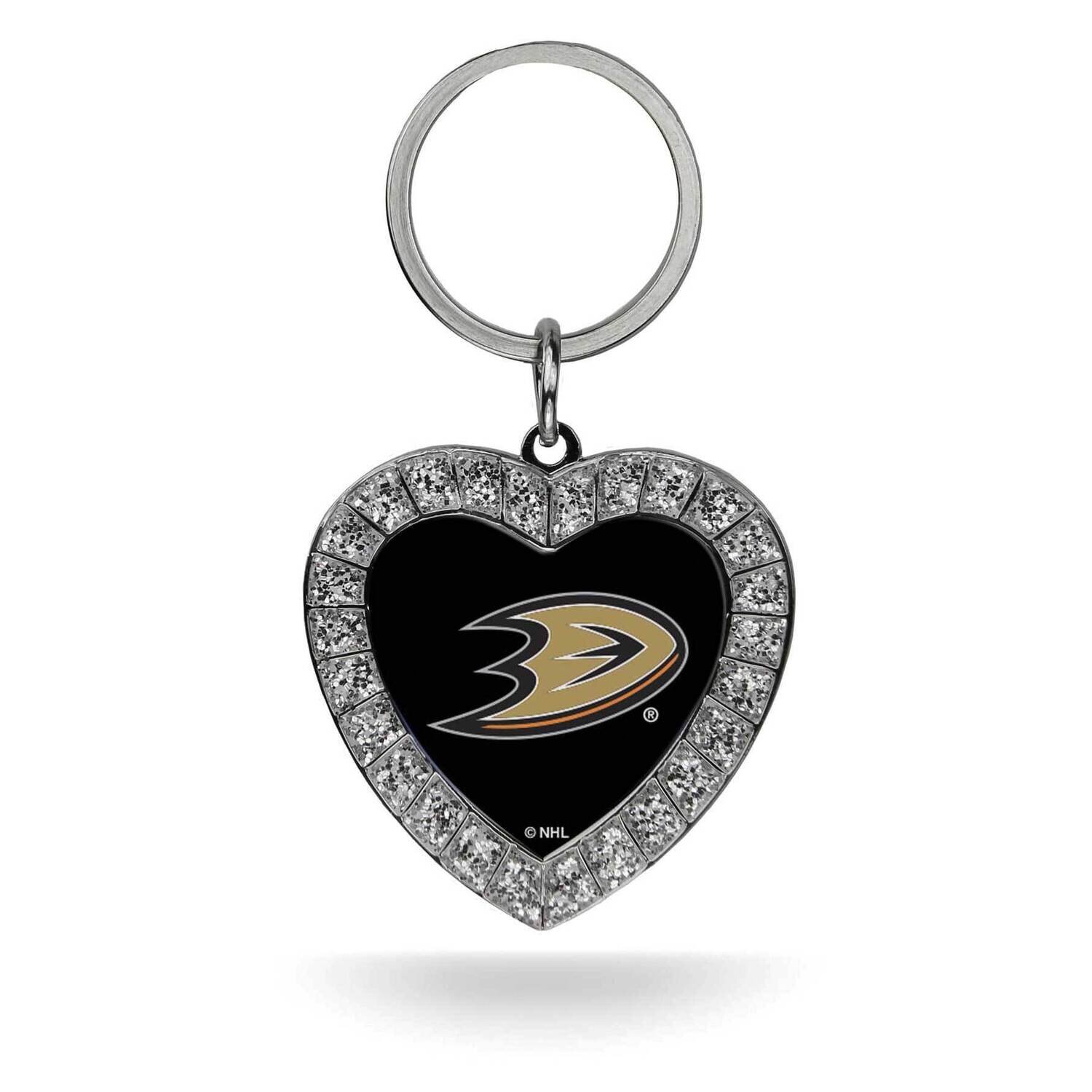 NHL Anaheim Ducks Rhinestone Heart Key Ring GC7962, MPN: GC7962, 94746940454