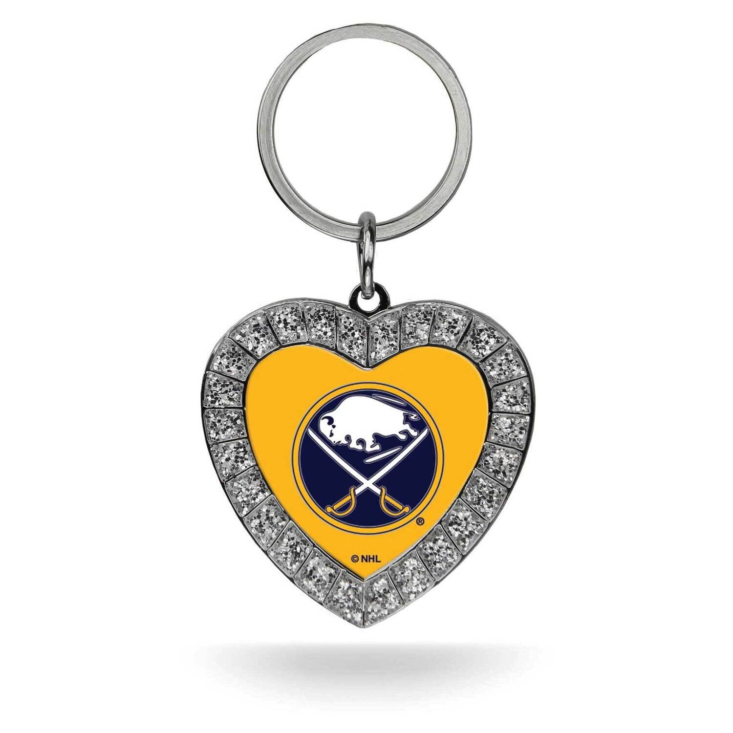 NHL Buffalo Sabres Rhinestone Heart Key Ring GC7965, MPN: GC7965, 94746940560