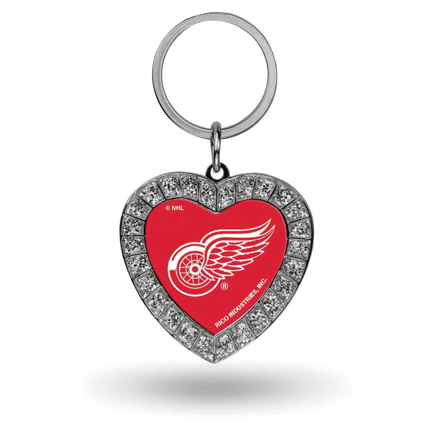 NHL Detroit Redwings Rhinestone Heart Key Ring GC7972, MPN: GC7972, 94746930578