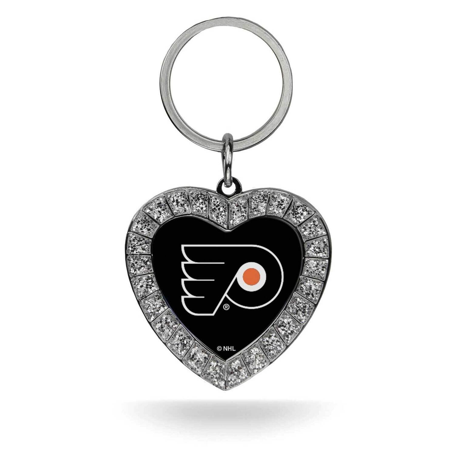 NHL Philadelphia Flyers Rhinestone Heart Key Ring GC7980, MPN: GC7980, 94746940478