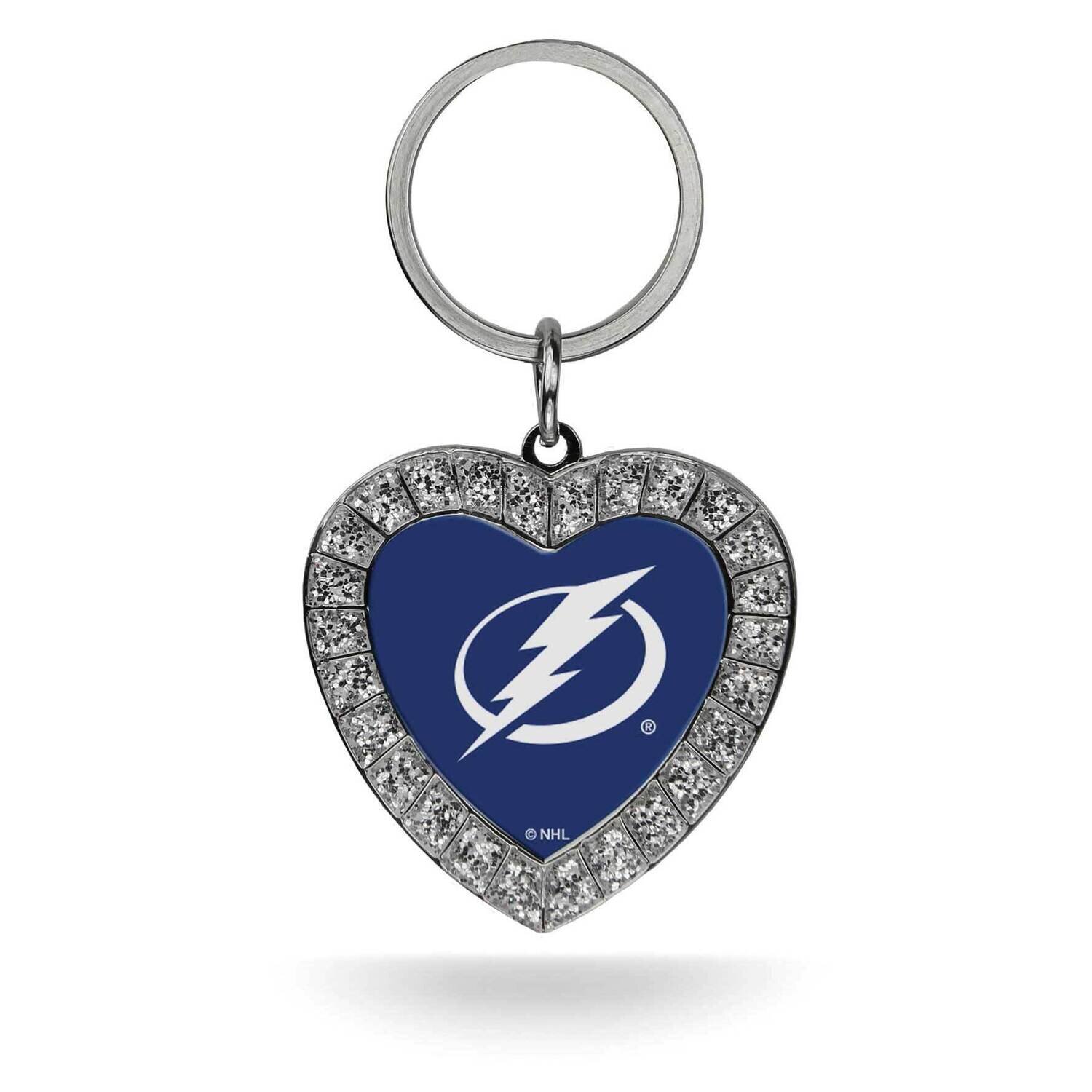 NHL Tampa Bay Lightning Rhinestone Heart Key Ring GC7984