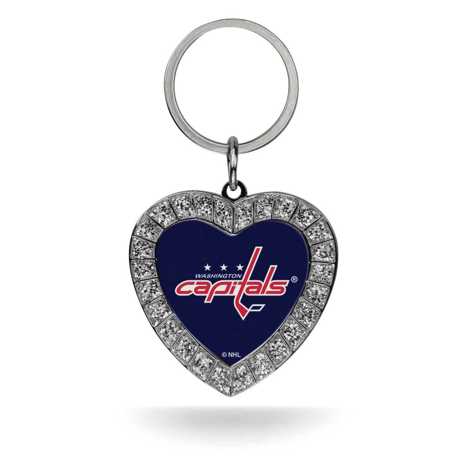 NHL Washington Capitals Rhinestone Heart Key Ring GC7988, MPN: GC7988, 94746940423
