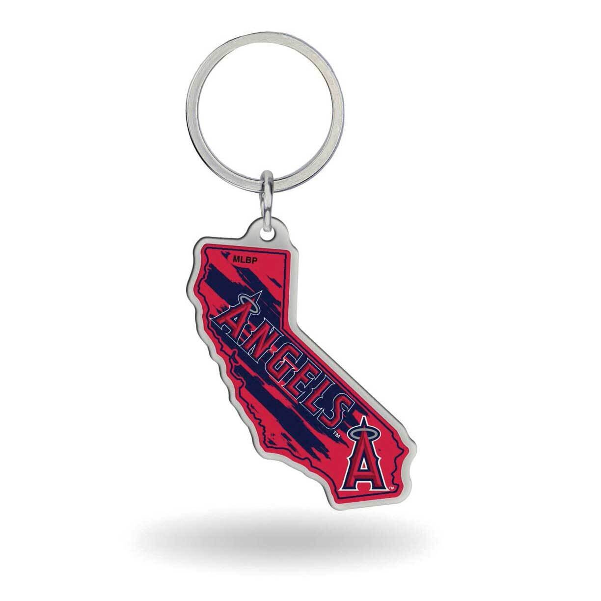 MLB LA Angels-California State Shaped Key Ring GC8001