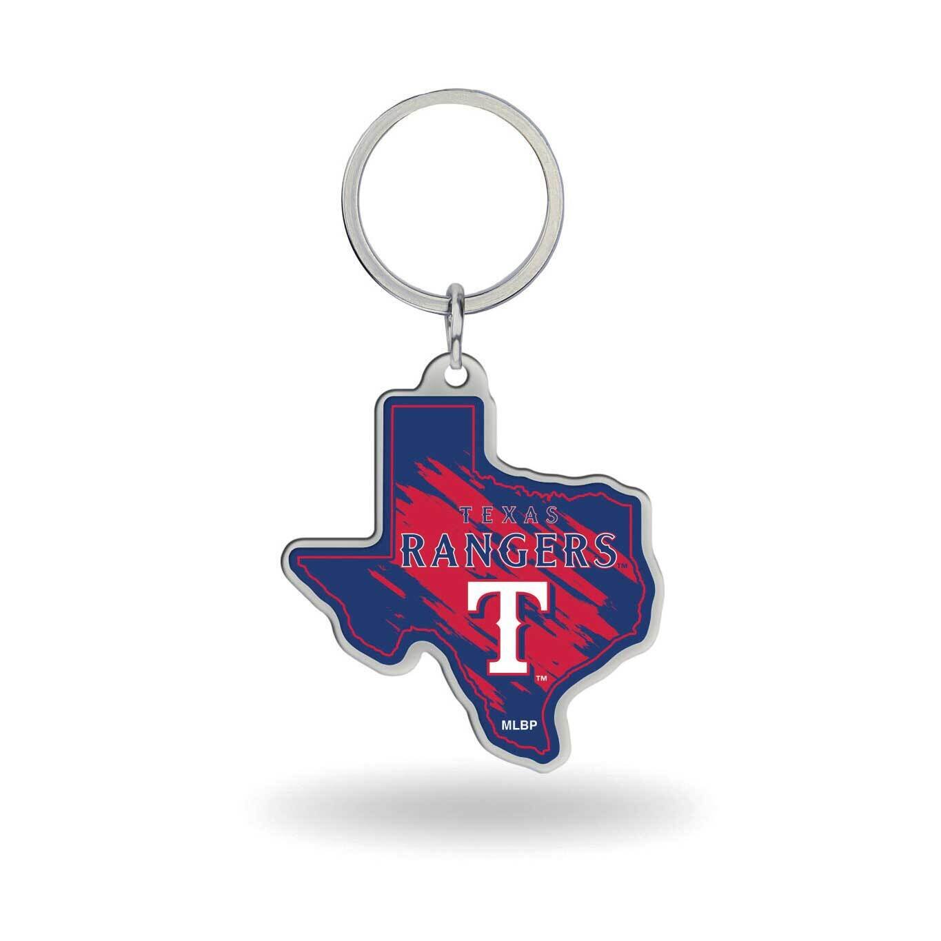 MLB Texas Rangers-Texas State Shaped Key Ring GC8015