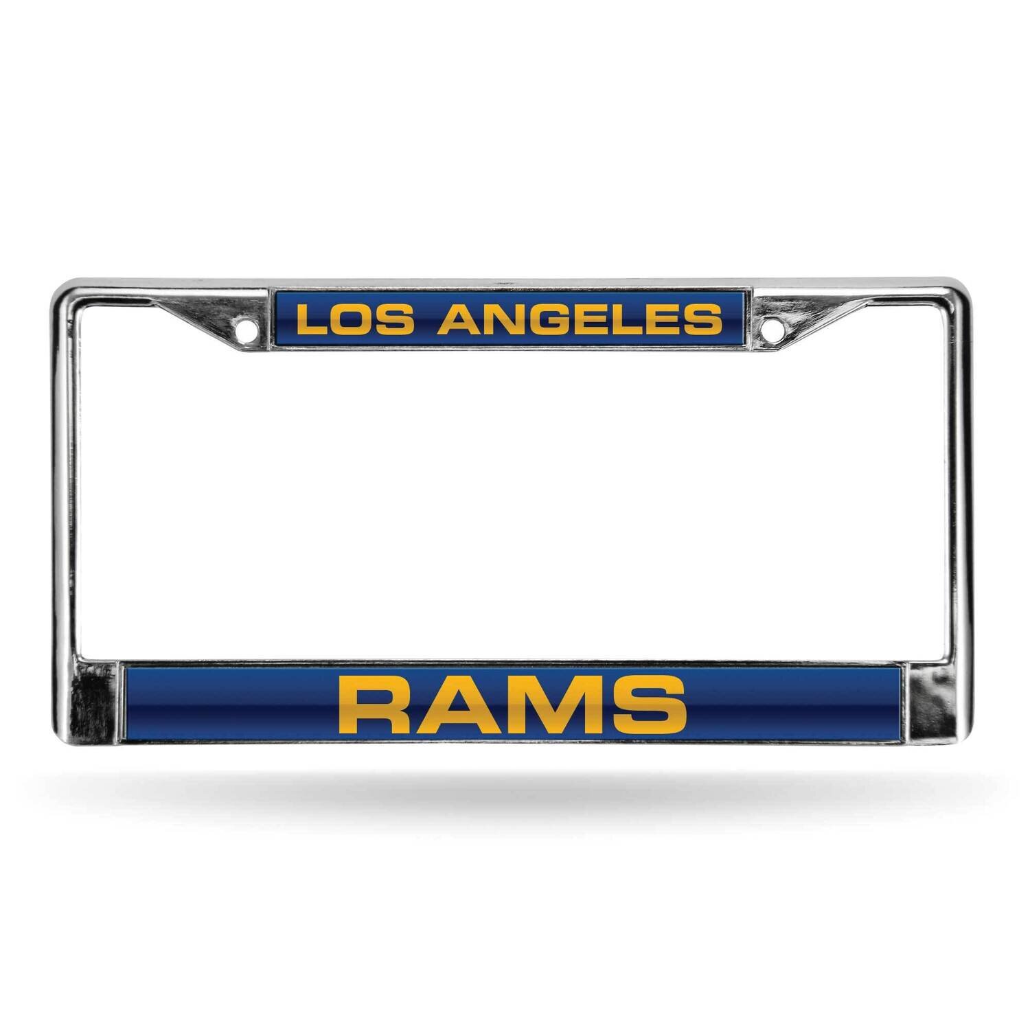 NFL LA Rams Laser Chrome Car License Plate Frame GC8077, MPN: GC8077, 767345602596