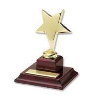 Gold Finish Accented Shining Star Award GL8241, MPN: GL8241, 86645740051