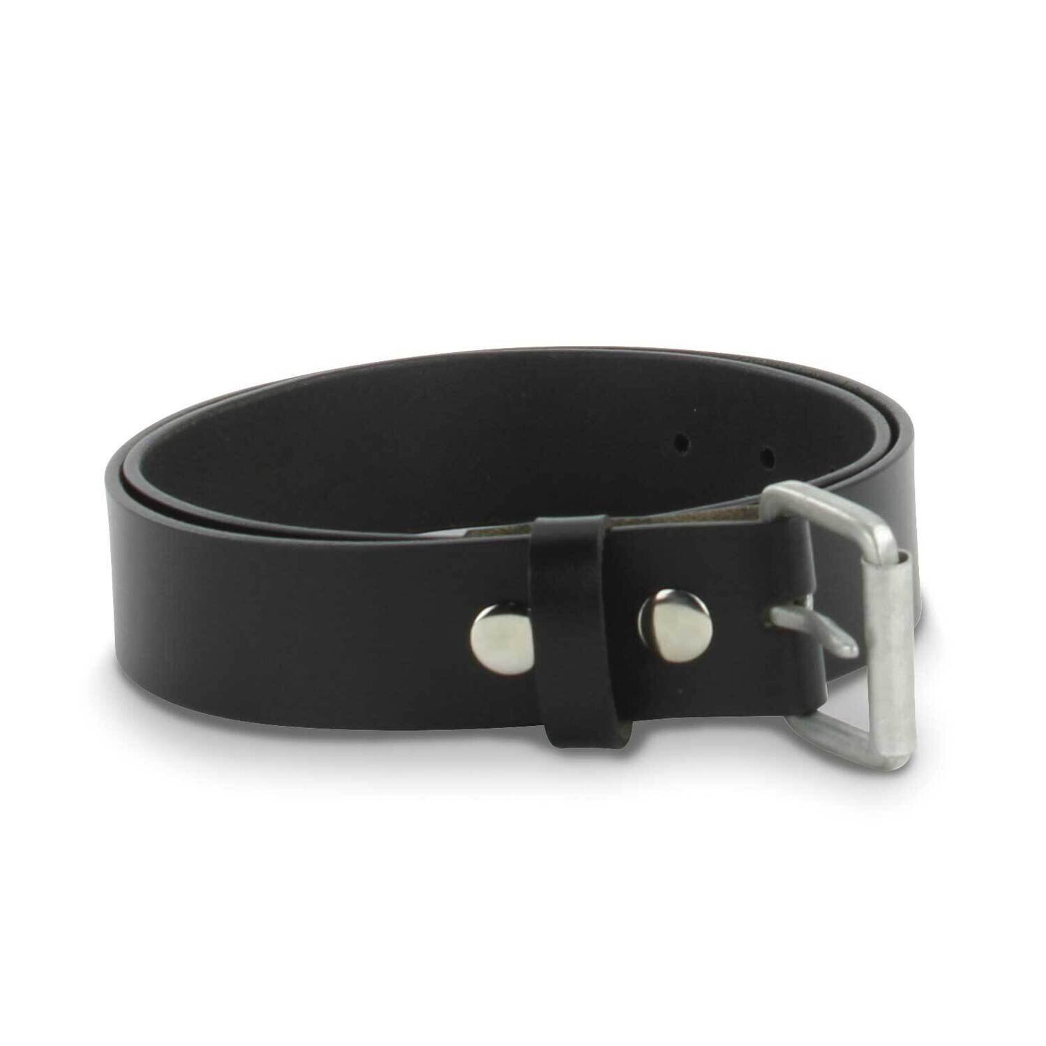 Black Leather 40 Inch Smooth Leather Belt GM20653-40, MPN: GM20653-40,