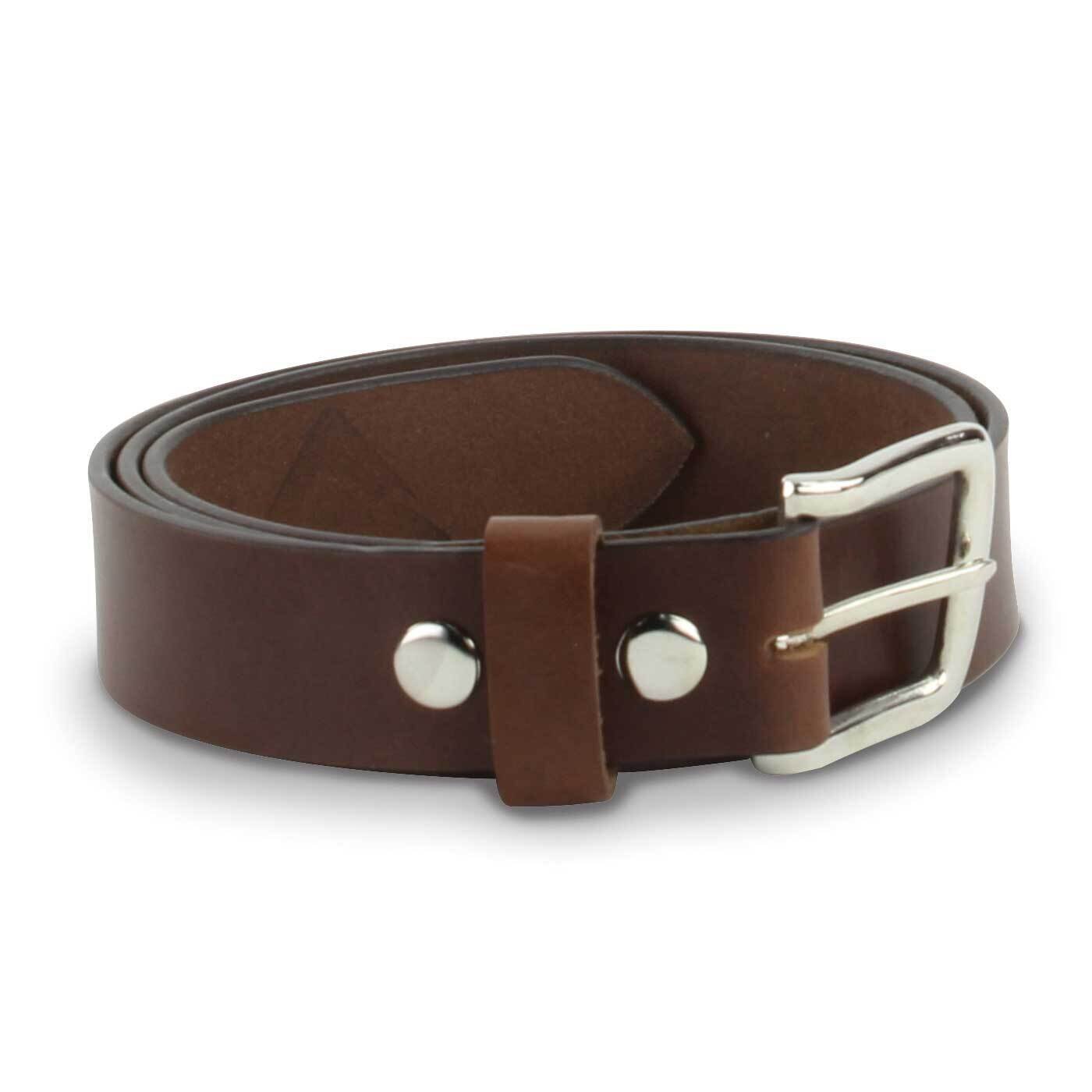 Brown Leather 38 Inch Smooth Leather Belt GM20654-38, MPN: GM20654-38,