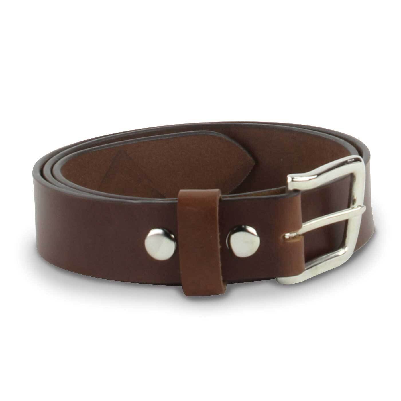 Brown Leather 42 Inch Smooth Leather Belt GM20654-42, MPN: GM20654-42,