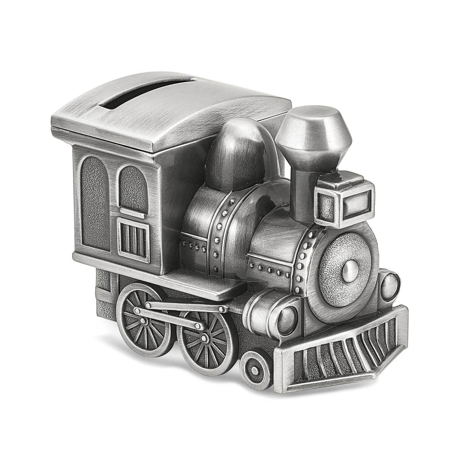 Pewter-tone Finish Small Train Bank GM20998