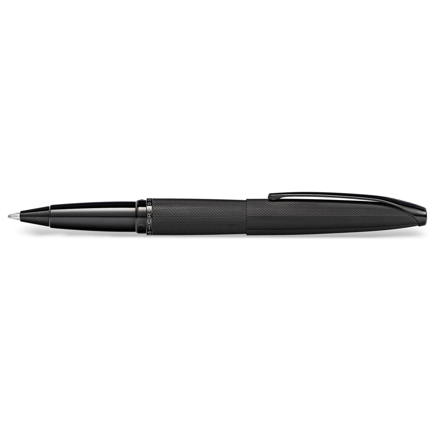 ATX Brushed Black Diamond Engraved Selectip Rollerball Pen GM21024