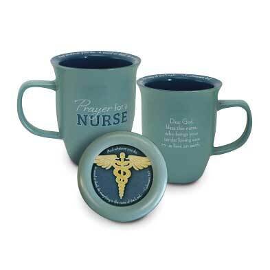 Blue Nurse Prayer Mug and Coastr Set Boxed GM21145, MPN: GM21145, 785525295147