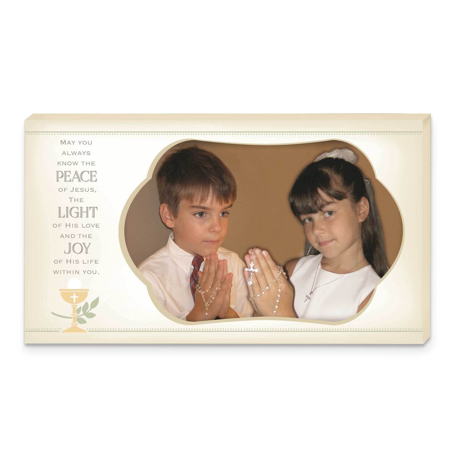 Peace Light Joy Communion Horizontal Picture Frame with Easel Boxed GM21189, MPN: GM21189, 78552529…