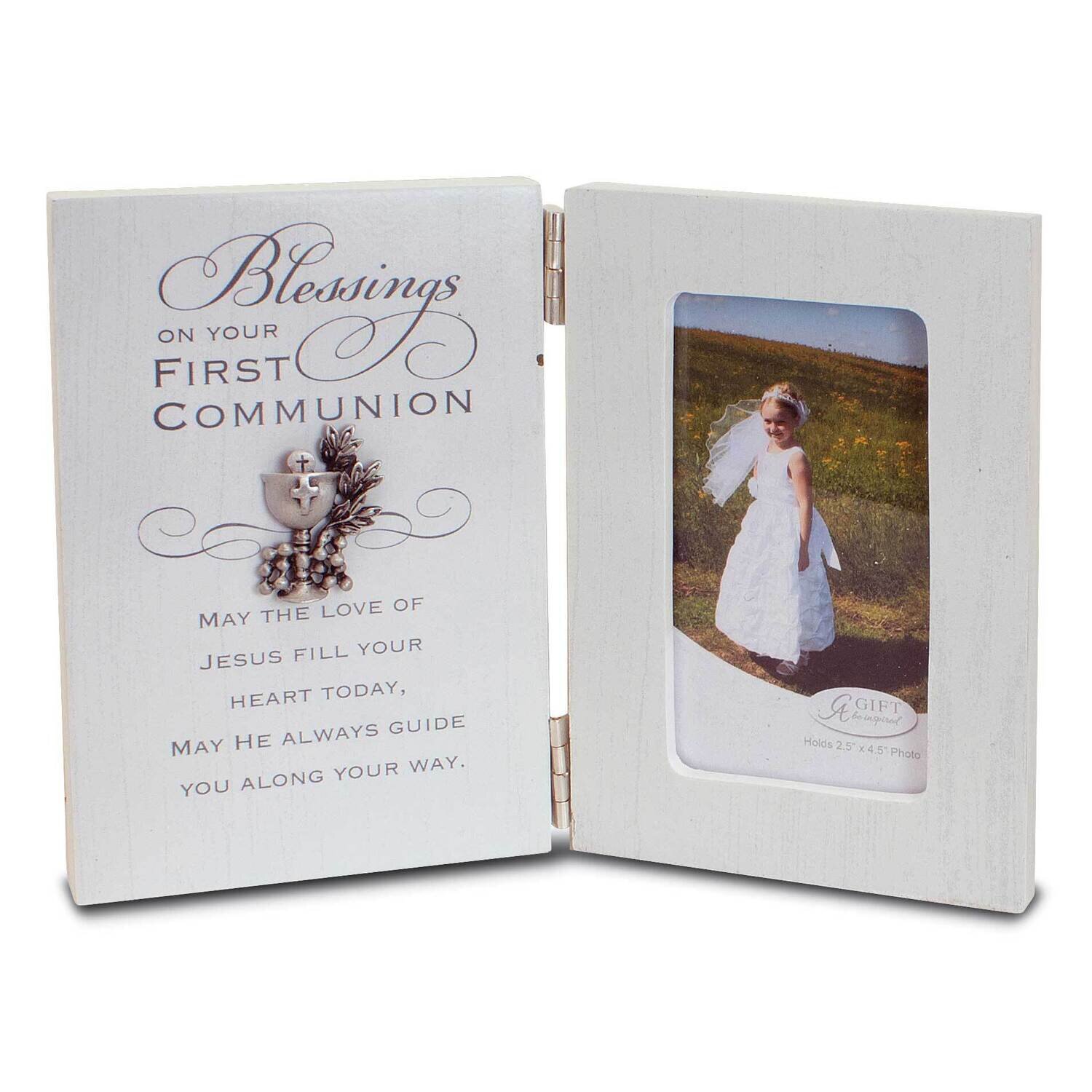 First Communion Hinged Picture Frame with Chalice Boxed GM21190, MPN: GM21190, 785525296922