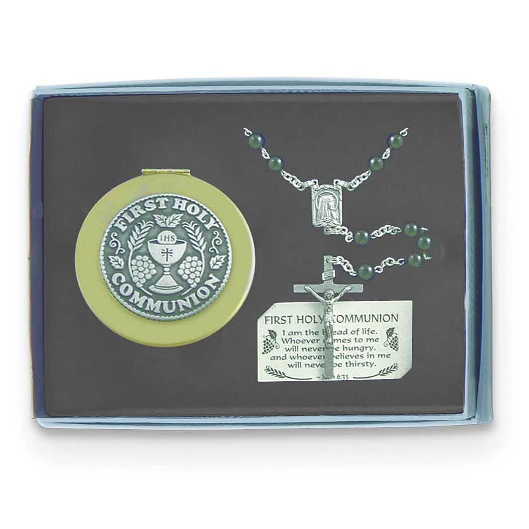 Boy Communion Rosary and Keepsake Box Gift Set GM21198