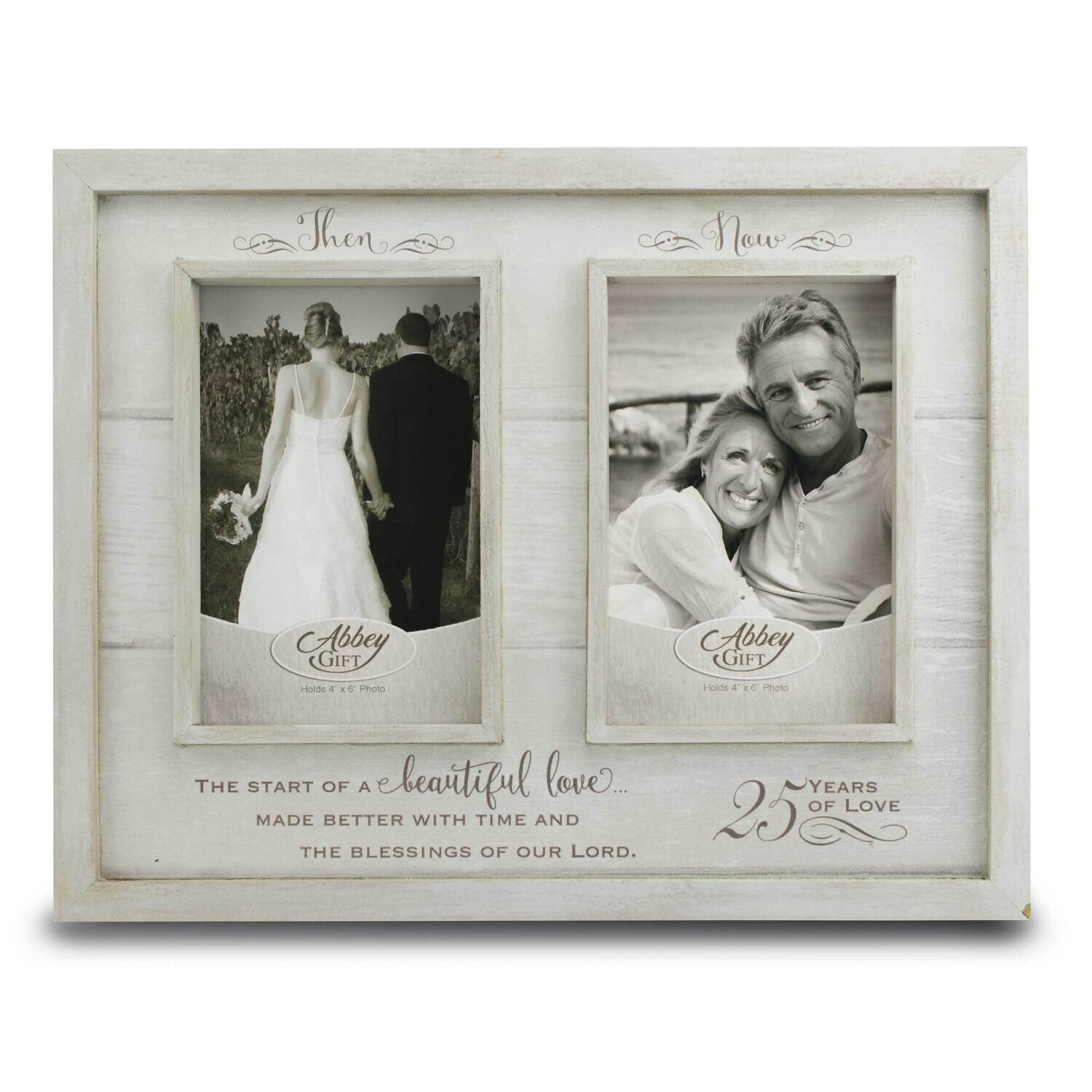 Then and Now 25th Anniversary Wood Picture Frame Boxed GM21213, MPN: GM21213, 95177578070