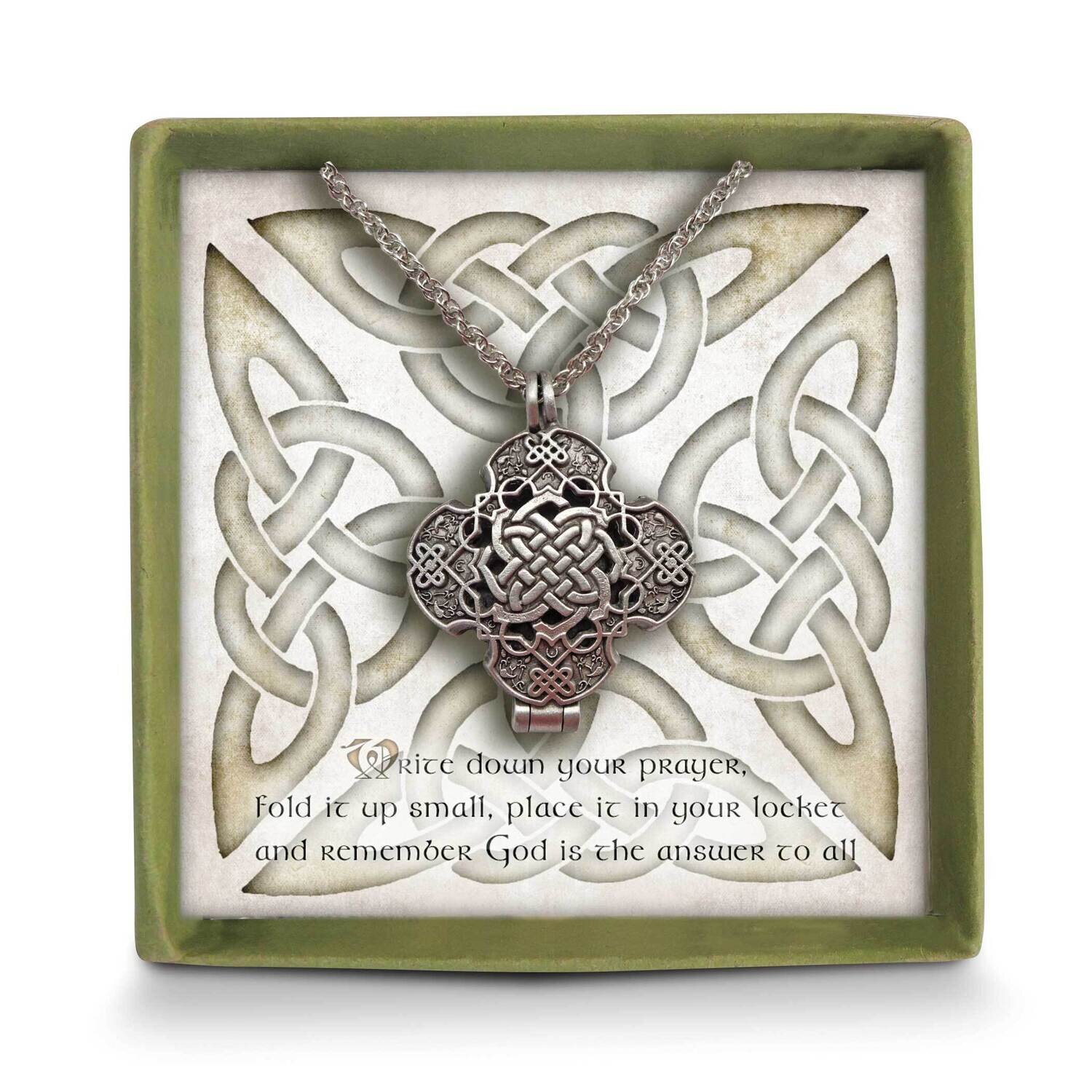Celtic Prayer Locket Necklace GM21238, MPN: GM21238, 785525068147