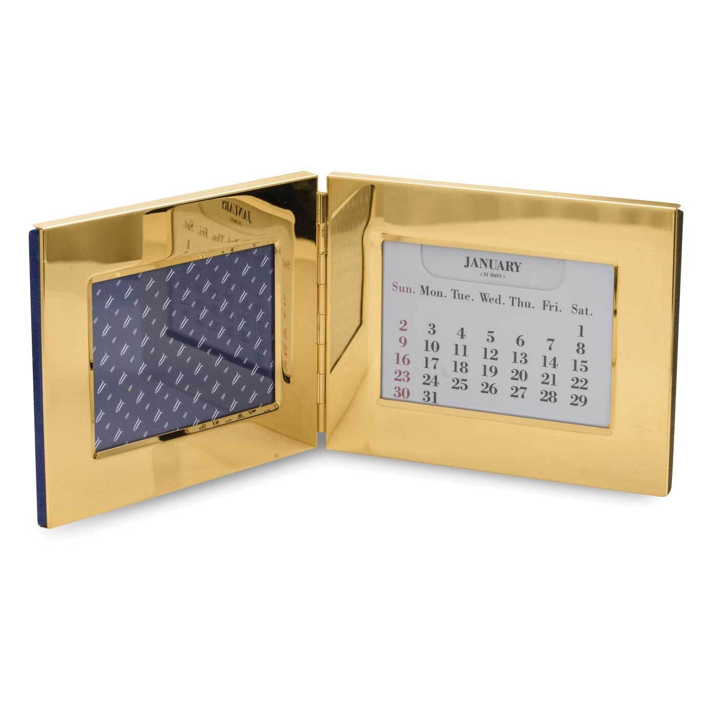 Gold-plated 3.5 x5 Photo Perpetual Calendar GM21347
