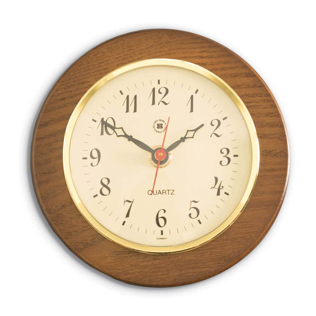 Quartz Clock on 5 Inch Cherry Wood with Brass Bezel GM21377, MPN: GM21377, 797140120711
