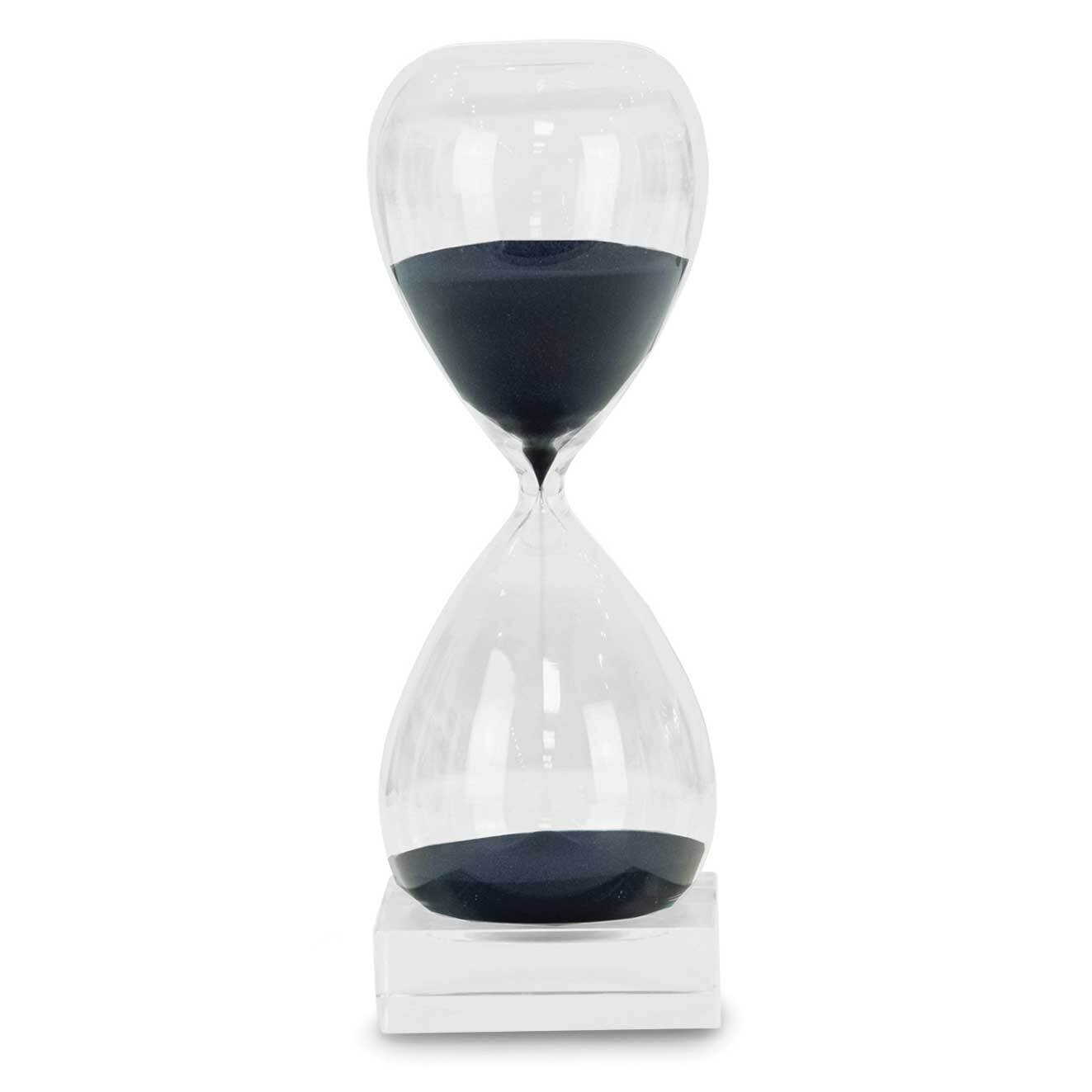 60 Minute Sand Timer on Crystal Base with Navy Sand GM21412, MPN: GM21412, 797140018377
