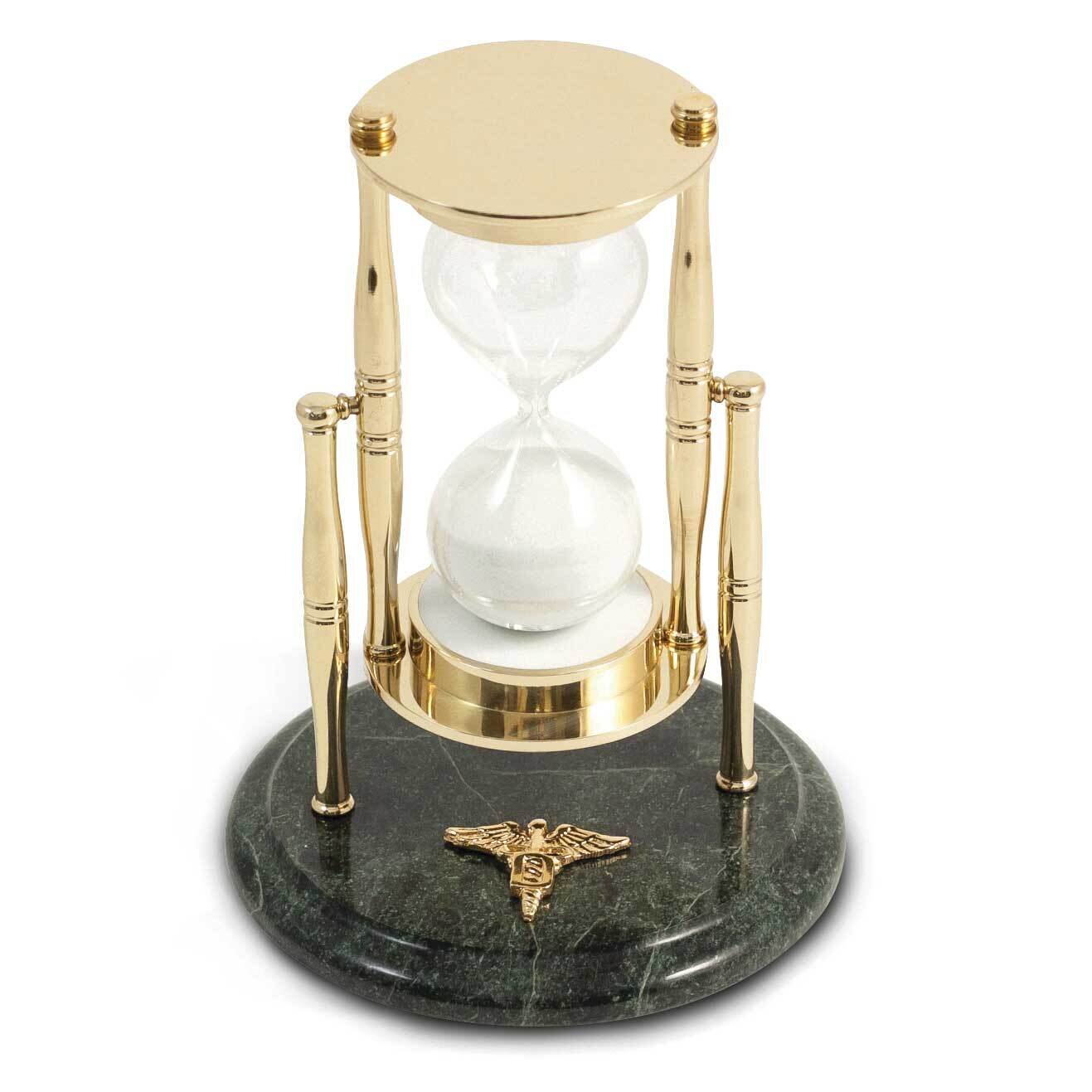 Dental Green Marble 30 Minute Sand Timer with Brass Accents GM21488, MPN: GM21488, 797140348245