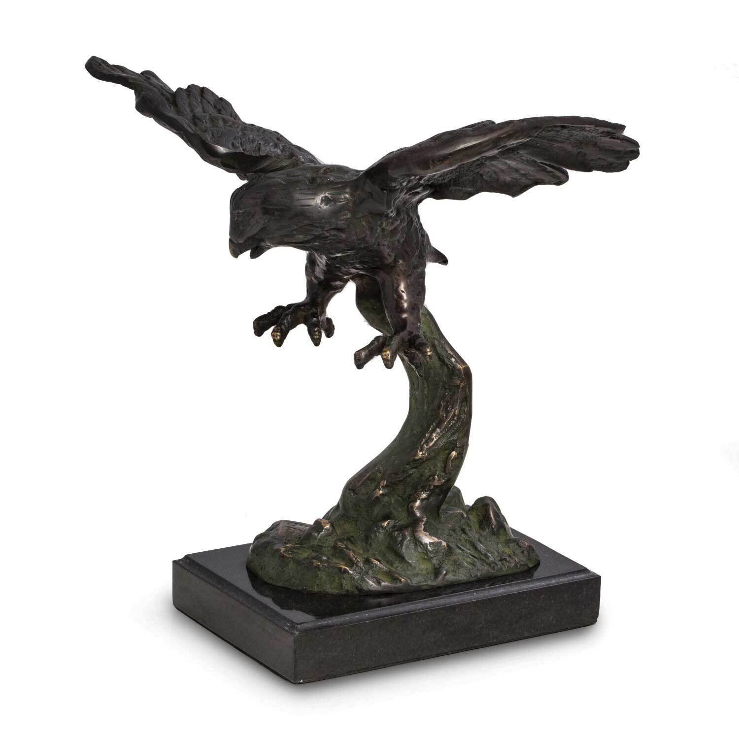 Soaring Eagle Sculpture with Bronzed Finish on Marble Base GM21525, MPN: GM21525, 797140442080