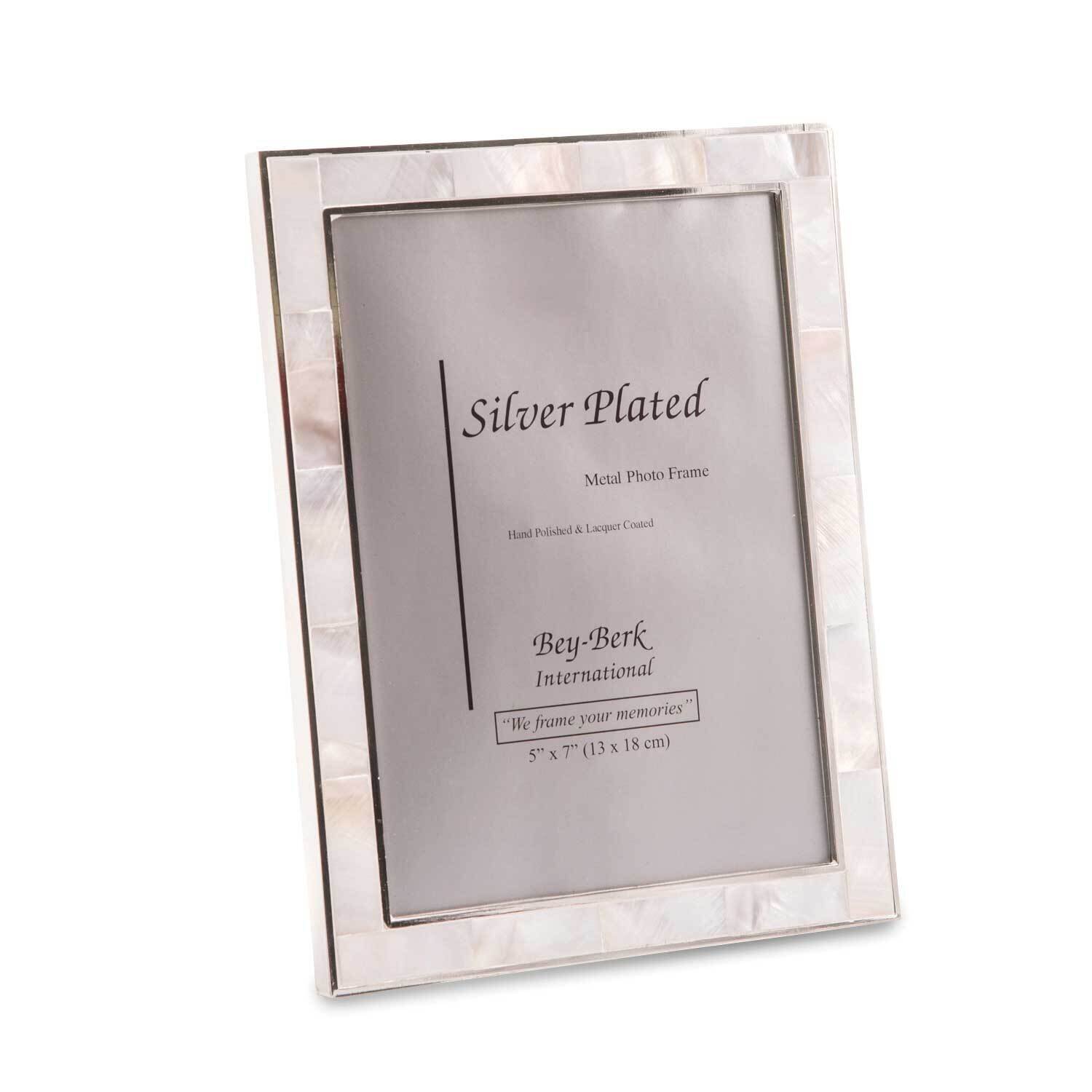Silver-plated Trim with Mother of Pearl 5 x 7 Inch Picture Picture Frame GM21560, MPN: GM21560, 797…