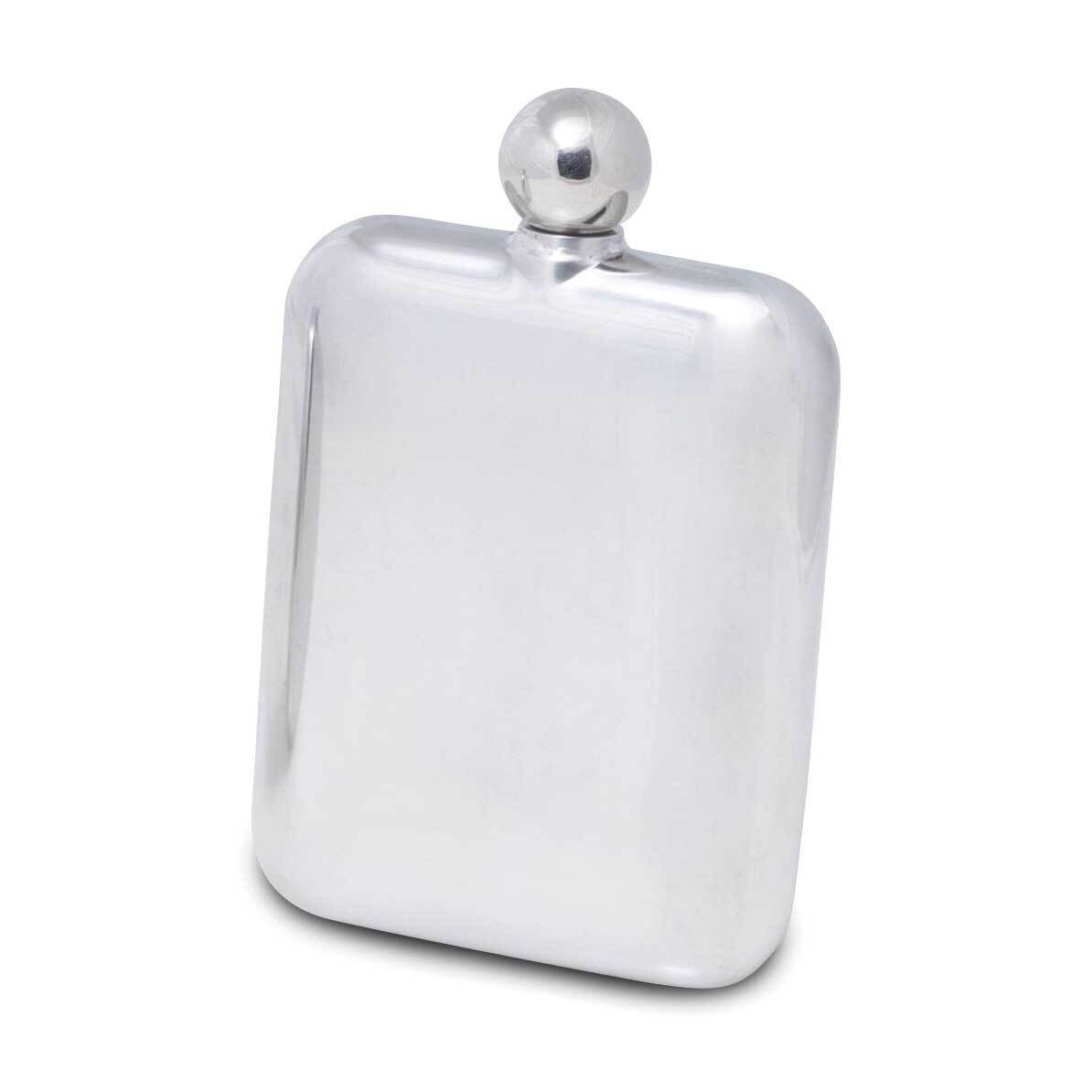 6 oz Stainless Steel Mirror Finish Flask with Rounded Corners GM21594, MPN: GM21594, 797140551065